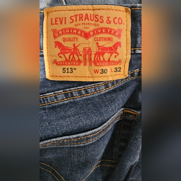 Mens Levi Strauss 513 Slim Straight 30x32 Pant Jean Lot (3) - Picture 13 of 13
